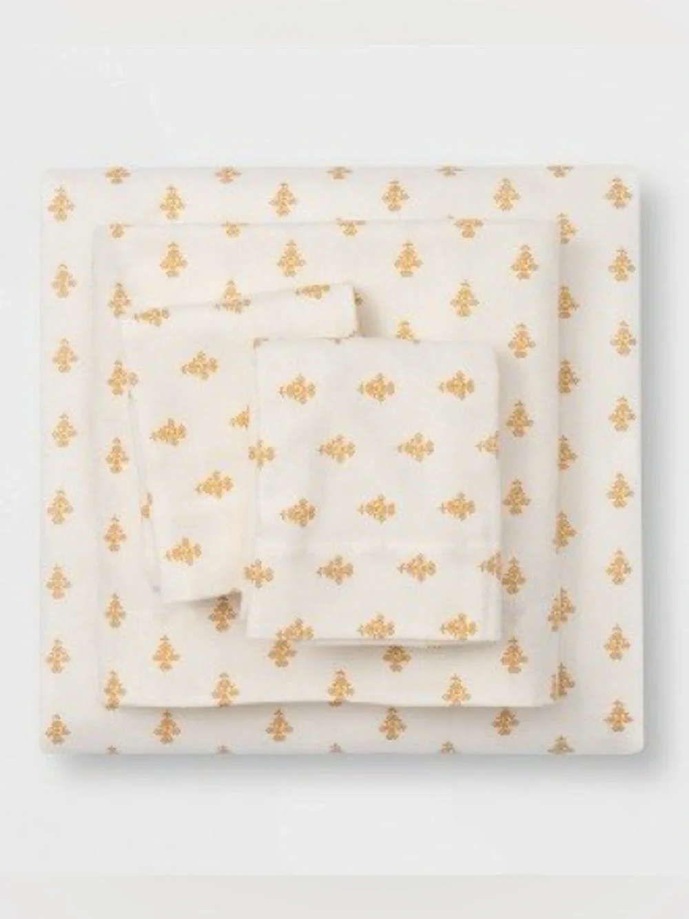 Threshold Floral Cream and Gold Queen Sheet Set